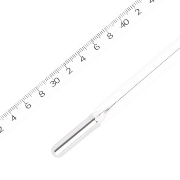 匡建仪表（CONJANT）中兴高精密温度计 工业玻璃棒液体测温仪 手工雕刻款 0-50℃（水银款分度值0.2） 