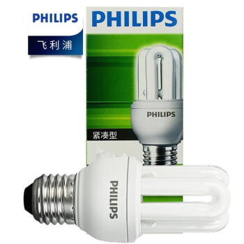 PHILIPS飞利浦U型节能灯E27白光3U 23W12支/盒 1盒
