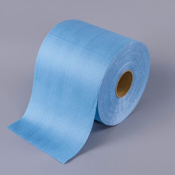邦拭（BONSSUE）多功能擦拭布JK-19HB23 蓝色大卷式工业擦拭布强韧耐磨多用途吸油吸水 23cm*34cm*500张/卷*2