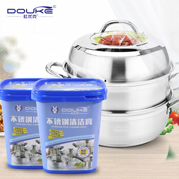 杜优克 不锈钢清洁膏 500g×5瓶  强力去除锅底黑垢清洁剂 厨房清洁剂去污除锈27517