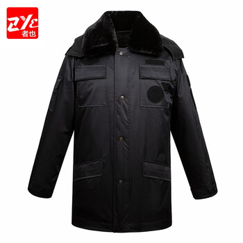 者也（ZYE）保安加厚加长反光棉衣劳保棉袄防寒服工作服棉衣反光棉服 160-190码备注尺码 特勤棉服