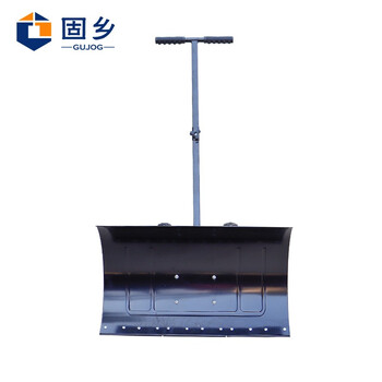 固乡（推雪铲车）手推式推雪铲 轮式铲雪器 铲雪板推雪板 推玉米稻谷神器（单杆款）