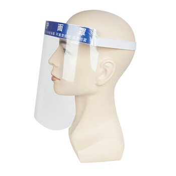 大杨 隔离面罩 1片 一次性防护面屏透明带海绵 防油双面防雾防飞溅防唾沫387