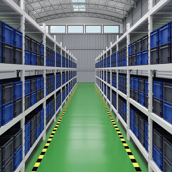 京度 塑料周转箱汽配物流周转箱大号塑料物流箱EU欧标物流箱零件储物箱 600*400*175mm加厚灰色