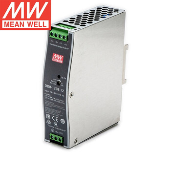 明纬（MEANWELL）DDR-120B-12 导轨型DC-DC转换器 超薄16.8-33.6V输入(120W左右) 10A 12V