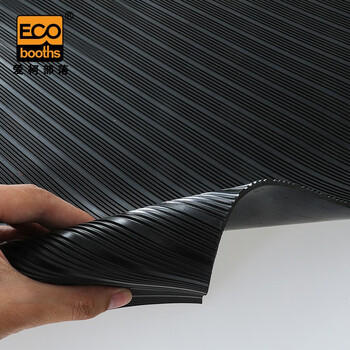 爱柯部落 绝缘垫 20KV绝缘胶垫1m×1m×6mm配电室耐高压绝缘橡胶板绝缘胶皮 黑色 110281