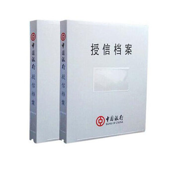 飞尔（FLYER）中行定制 授信档案盒10个装 信贷档案夹资料册三孔活页册 背宽4厘米 企业定制【FLb144】