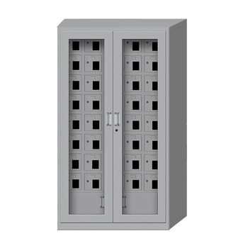 盛花加厚钢制40门外玻门手机柜手机储物柜可存放柜物品柜保管柜