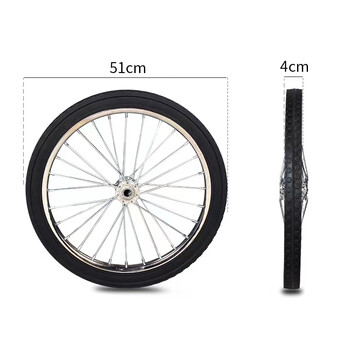 庄太太 400L大轮 环卫清洁垃圾推车配件