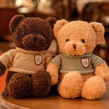 小号泰迪熊熊可爱小熊公仔毛绒玩具女生抱抱熊床上睡觉玩偶布娃娃海藻