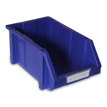 和崟 A3组立零件盒蓝色 组合式收纳盒塑料物料盒 工具螺丝盒分类盒库房仓库斜口收纳盒