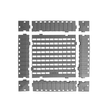 爱柯部落 疏水防滑垫拼块地板/汽车维修区防水地垫 深灰色 30cm*30cm*14.5mm 可定制
