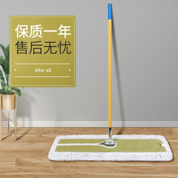 舒蔻 平板拖把可替换墩布地拖木地板吸水旋转酒店大拖把头懒人干湿两用尘推替换布尘罩【40X30】单布