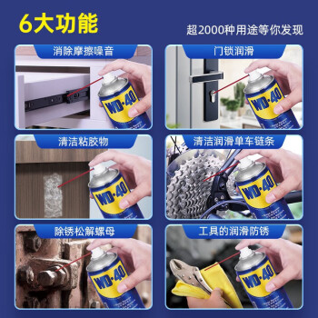 WD-40多用途金属养护剂/除锈油/机械防锈润滑剂/除湿/消除异响/螺栓松动剂 型号：86100 100ml 24瓶/箱