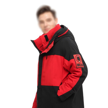 理联 LN-CFY04R 三合一户外防寒保暖防风羽绒冲锋衣 劳保保暖工作服 红黑色 XL