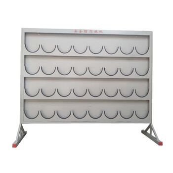 工者放置安全帽架子 安全帽存放处支架摆放架 落地四层32格定制CC-012