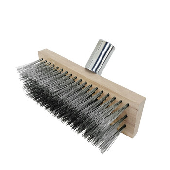 兰诗（LAUTEE）FH-1004 钢丝刷地板刷清理刷子 50cm不锈钢刷子整套