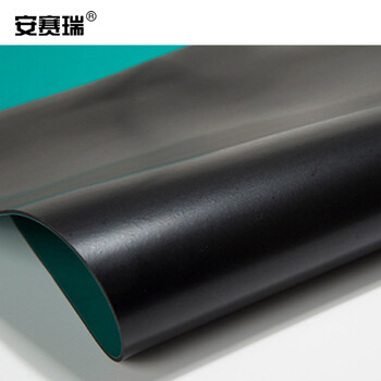 安赛瑞 10KV高压绝缘地垫（1×5m）高压10KV绝缘胶垫配电室绝缘橡胶垫绿色 17339
