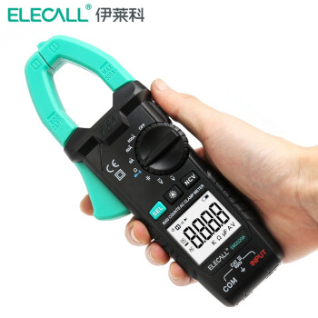 伊莱科(ELECALL)钳形表数字钳形万用表高精度钳形表交直流电流钳流表 黑色 EM2015A（基础款）