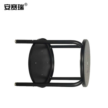 安赛瑞 工具凳 两层带工具收纳盘凳 金属圆凳四角凳 维修凳 直径22cm高62cm 430947