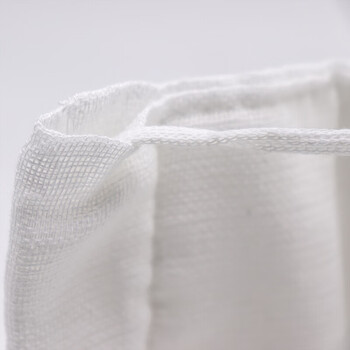 鸣固 棉纱口罩 棉纱布加厚防尘工业棉口罩劳保用品口罩可清洗舒适 12层面纱口罩10只装