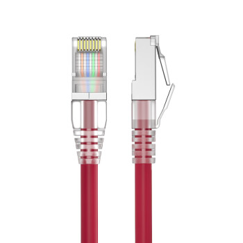 千天（Qantop）QT-WP14L 六类非屏蔽网络跳线 工程级CAT6类网线 3米纯铜成品网线红色