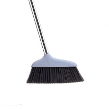 亿丽佳 不锈钢杆扫把扫帚软毛扫地贴合地面易洁耐用扫把单只装（三排毛 颜色随机） 20件/组