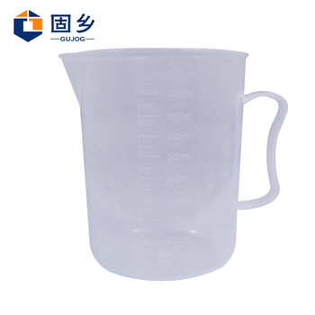 固乡 透明量杯带刻度杯 高硼硅塑料计量杯 50/250/500毫升测量杯1000/2000/5000容量杯（1000ML）