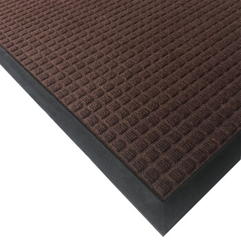 爱柯部落 出入口刮沙地毯 办公室地毯酒店除尘地垫90×150cm防滑吸水垫棕色定制110078