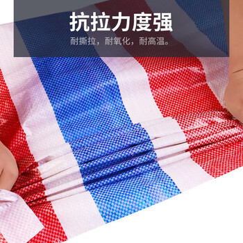 飞尔（FLYER）彩条布防水布防雨布 塑料布雨篷布 防晒防尘防风布 4mx25m/块【FLJD206】