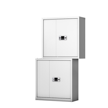 盛花加厚分双节电子密码锁保密柜电子密码档案柜资料柜保管柜白色