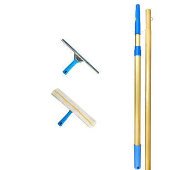 庄太太【1.25m加厚钛合金杆8件套】加长伸缩杆刮水器ZTT-9530B