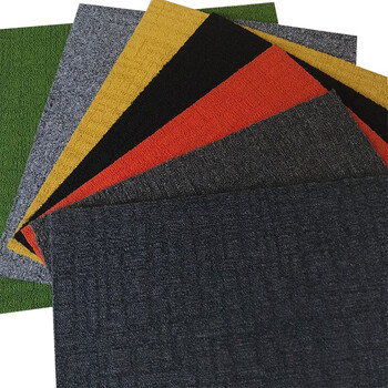 爱柯部落 方块毯办公室拼接地毯 会议客厅满铺防滑地垫装隔音地毯50cm×50cm（4片）绿色110139