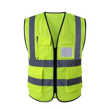 者也（ZYE）工程施工马甲反光交通警示服透气 网透款 荧光黄可定制