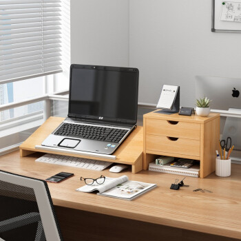 新品笔记本电脑增高架支架托架显示器底座垫高办公室桌面收纳置物架子