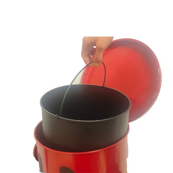 庄太太【绿色大号100cm】垃圾桶幼儿园卡通分类垃圾桶消防主题公园户外垃圾箱