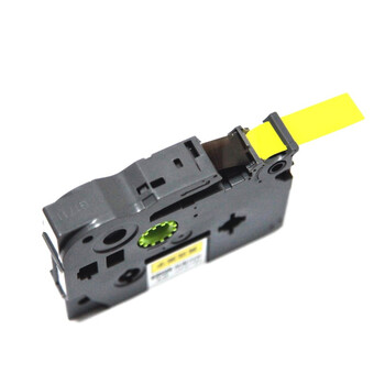 西科立(SIKOLI)TZe-631 标签打印机色带 兄弟标签机标签带标签纸黄底黑字12mm*1