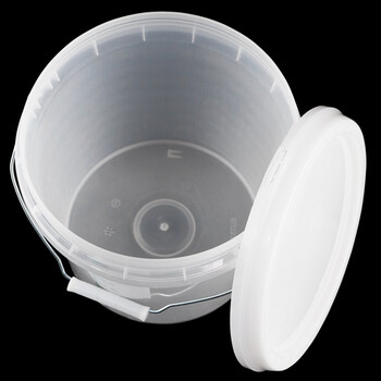 冰禹 BYA-375 透明刻度桶 带盖小水桶 浸泡桶带刻度 10L全透明