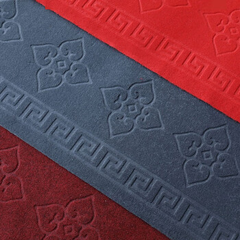 兰诗（LAUTEE）WSD0011 PVC压花地毯酒店走廊迎宾整铺耐脏防滑地垫 灰色 宽1.8米*长1米