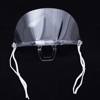 者也 10只透明防雾口罩酒店餐饮口罩使用防口水飞沫唾沫塑料卫生饭店厨师口罩餐厅 单面1盒装