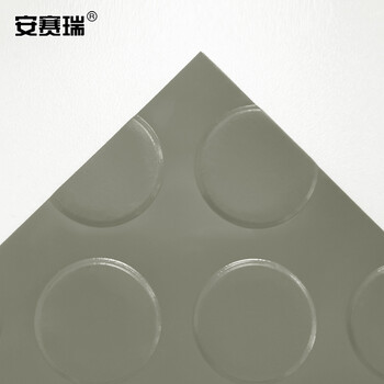安赛瑞 牛津防滑地垫 1.5×15m PVC塑料防滑地垫 仓库走廊橡胶地垫 加厚耐磨牛津塑料垫1mm 灰色700037