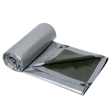 展源设备 户外防雨布 防水防晒篷布加厚汽货车油帆布遮阳雨蓬布塑料雨棚隔热 【加厚绿银篷布9米*9米】