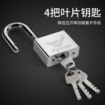 飞球（Fly.Globe）挂锁 大门锁具 防水防锈门锁 仓库商铺门锁FQ-W40mm