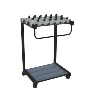 益美得 DA2085 带锁雨伞架酒店超市银行便民雨伞架落地收纳架 12头雨伞架