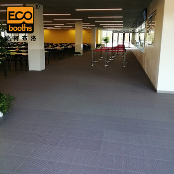 爱柯部落 疏水防滑垫 PVC自由拼块地垫30×30cm×13mm泳池卫生间防滑地板深灰色110316