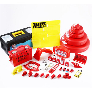 海斯迪克 绝缘安全挂锁 防尘工程挂锁 工业安全锁具直径6mm长38mm红色尼龙短梁 HK-5033