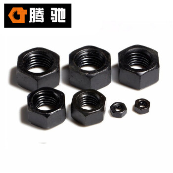 腾驰 CT 碳钢45 细牙六角螺母 GB6171 碳钢六角螺母 M24*1.5（55支/盒）