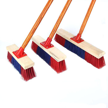 冰禹 BYlj-122 地刷硬毛长柄刷 户外地板刷 地扫把清洁刷子加大地板刷 25cm