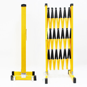 凌科朔(LINKSHIRE) 围栏围挡绝缘伸缩围栏电力施工围栏可移动式玻璃钢材质黄黑色管式2米