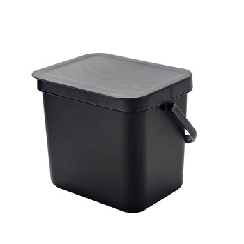 兰诗（LAUTEE）FH-1233 挂壁式垃圾桶  带盖小号厨余垃圾桶 7L-绿色